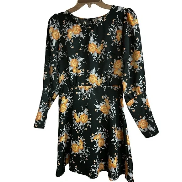 Free People Black Floral Parker Dress - Picture 3 of 9